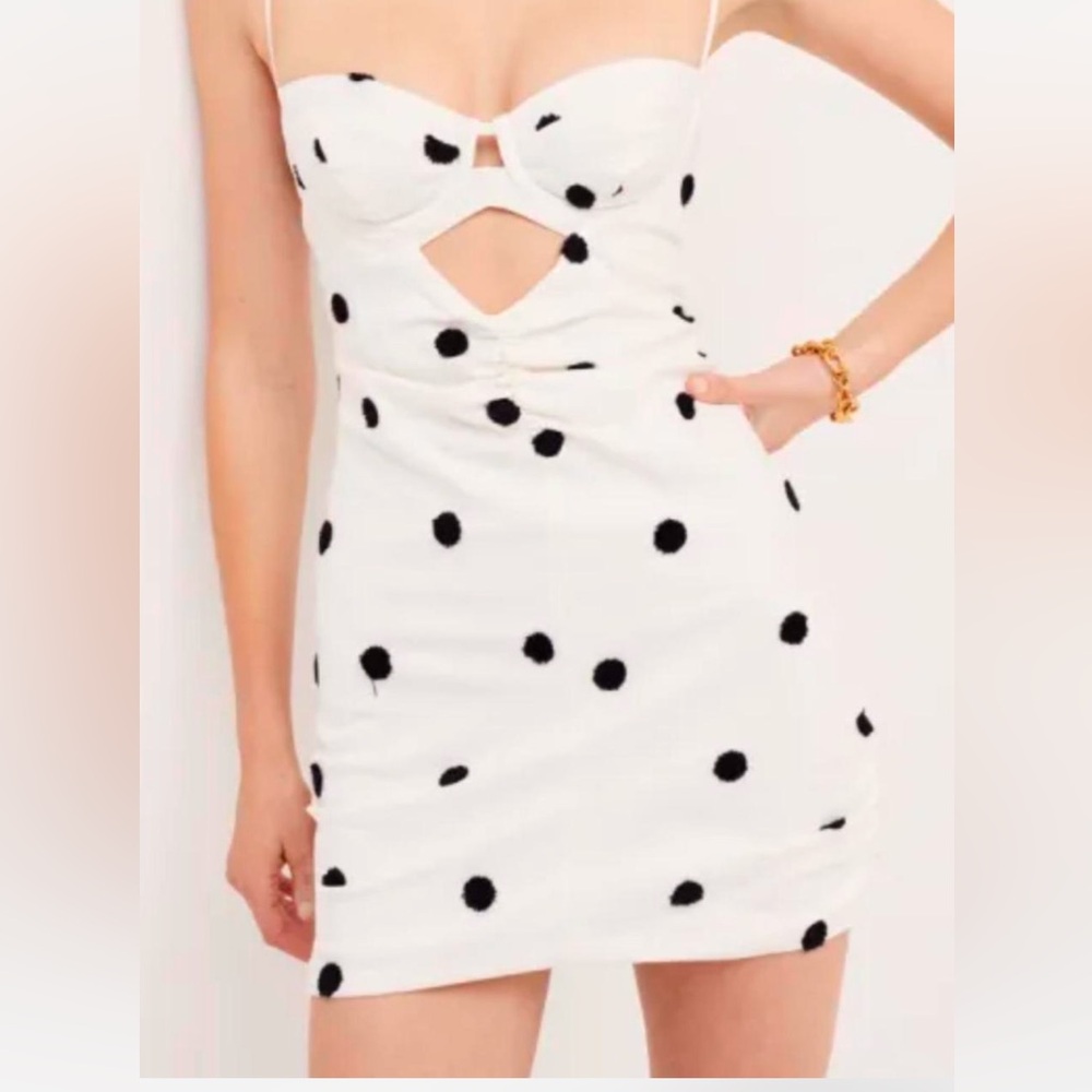 For Love and Lemons Polka Dot Mini Dress